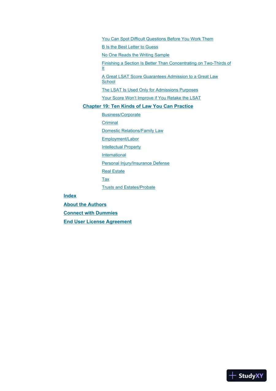 LSAT Prep For Dummies (+5 Practice Tests Online) (2024), page 6