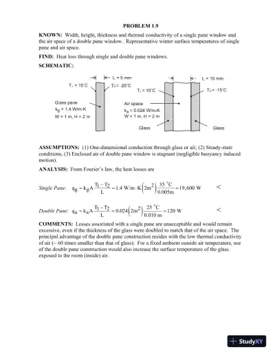 Solution Manual for Fundamentals of Heat and Mass Transfer, 7th Edition - Page 11 preview image