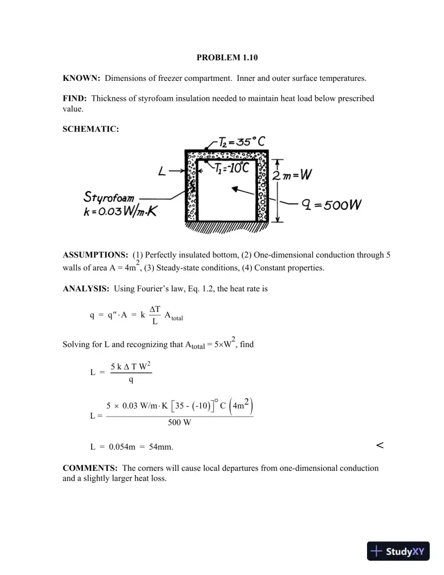 Solution Manual for Fundamentals of Heat and Mass Transfer, 7th Edition, page 12
