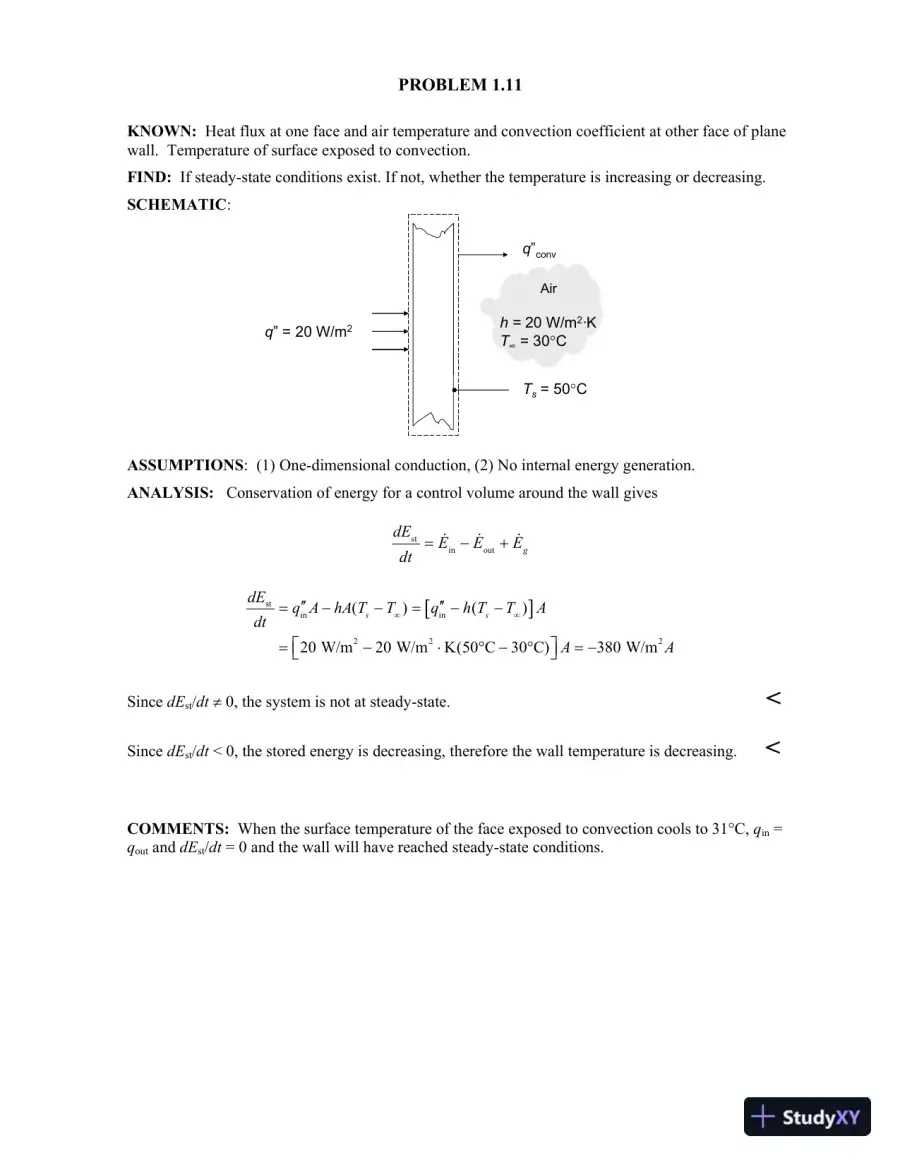 Solution Manual for Fundamentals of Heat and Mass Transfer, 7th Edition, page 13