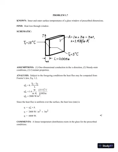Solution Manual for Fundamentals of Heat and Mass Transfer, 7th Edition - Page 8 preview image
