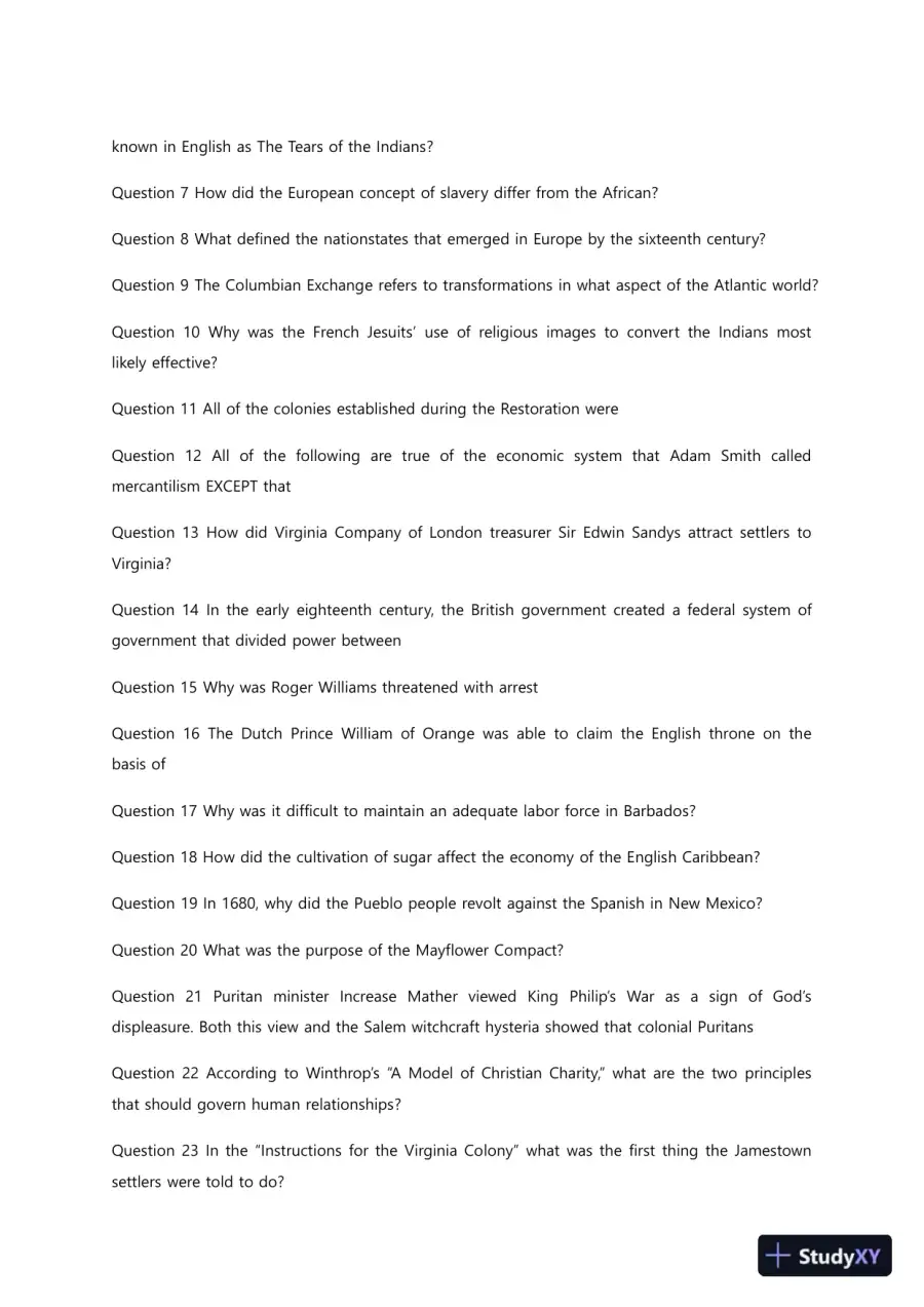 Liberty University HIUS 221 Quiz 1 Complete Solutions Correct Answers Key, page 4