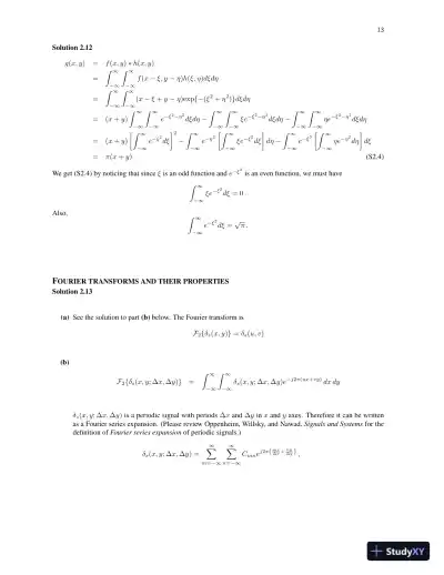 Solution Manual for Medical Imaging Signals and Systems, 2nd Edition - Page 15 preview image
