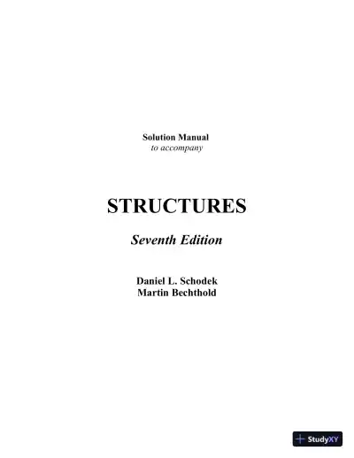 Solution Manual for Structures, 7th Edition - Page 1 preview image