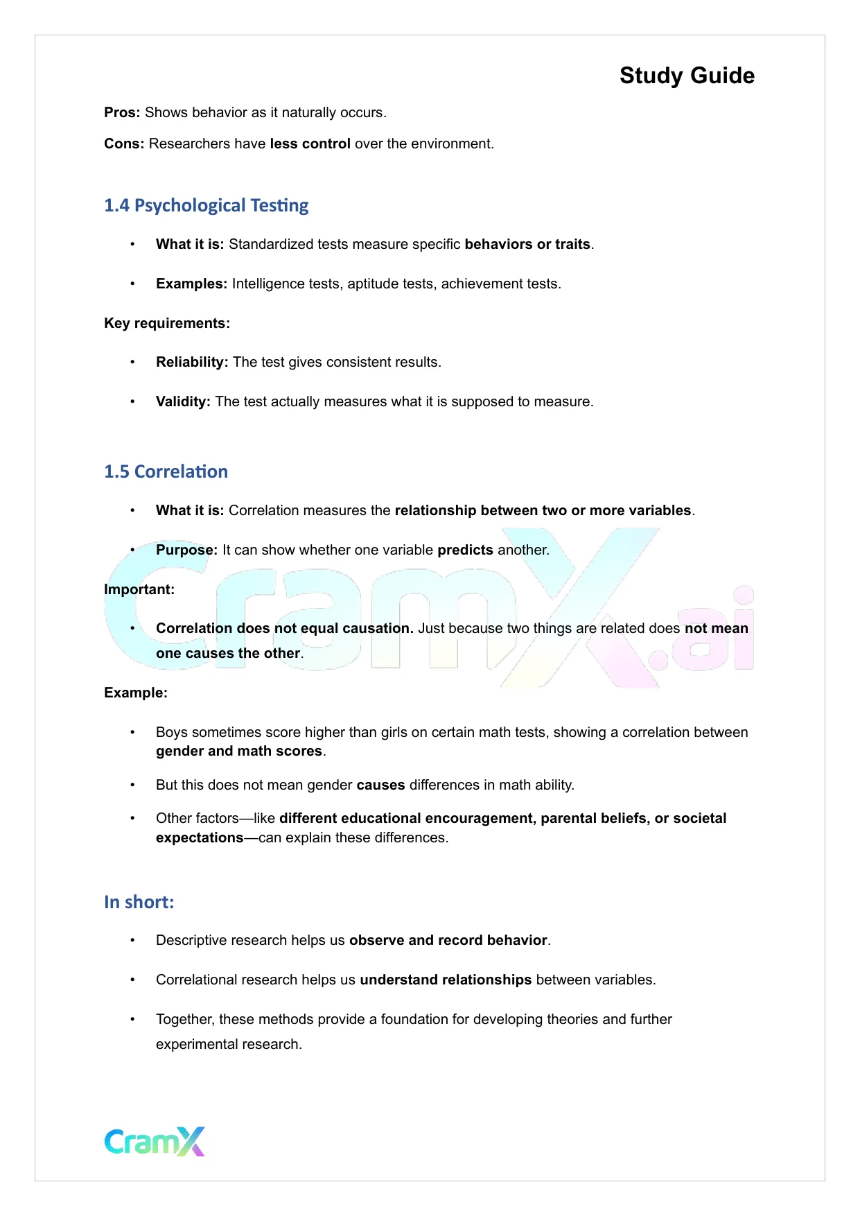 Psychology - Research Methods in Psychology - Page 2 preview image