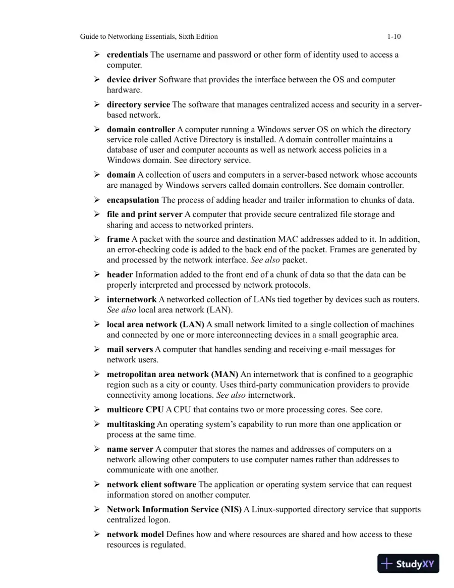 Guide To Networking Essentials, 7th Edition Lecture Notes, page 11