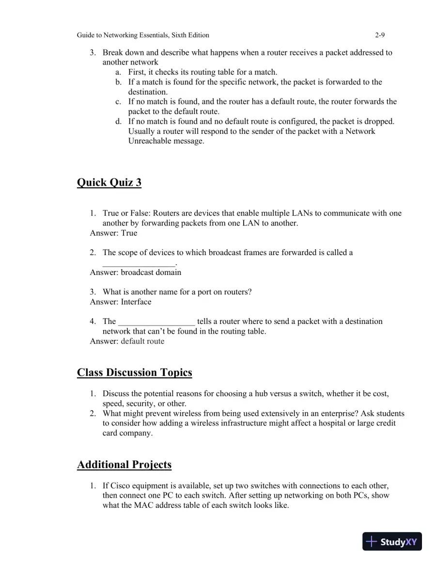 Guide To Networking Essentials, 7th Edition Lecture Notes, page 22