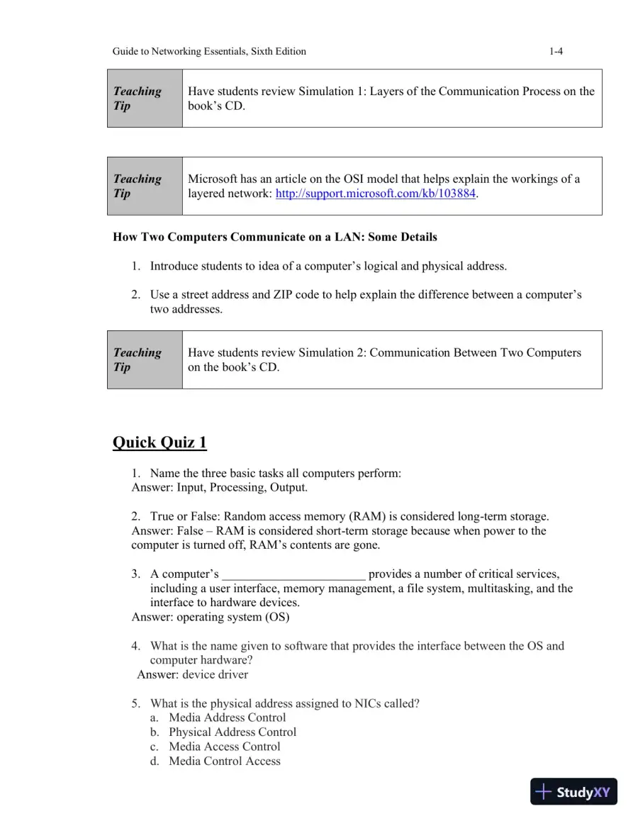 Guide To Networking Essentials, 7th Edition Lecture Notes, page 5