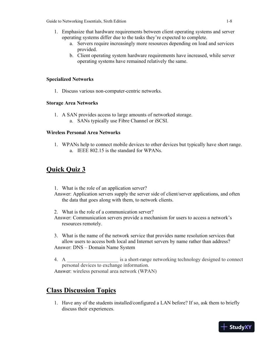 Guide To Networking Essentials, 7th Edition Lecture Notes, page 9
