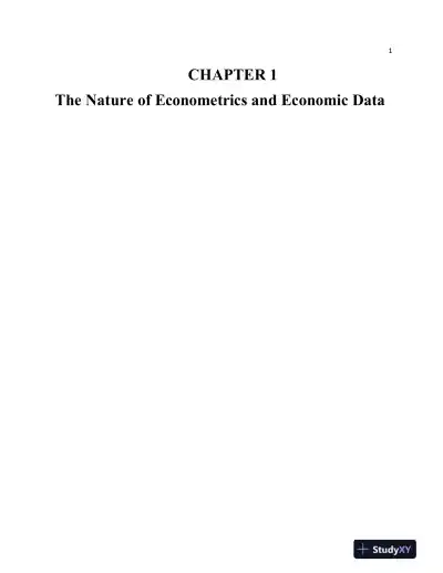 Solution Manual for Introductory Econometrics: A Modern Approach , 7th Edition - Page 1 preview image