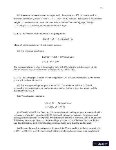 Solution Manual for Introductory Econometrics: A Modern Approach , 7th Edition - Page 14 preview image