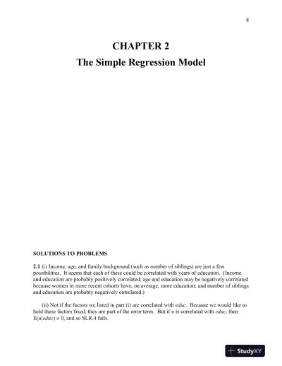 Solution Manual for Introductory Econometrics: A Modern Approach , 7th Edition - Page 7 preview image