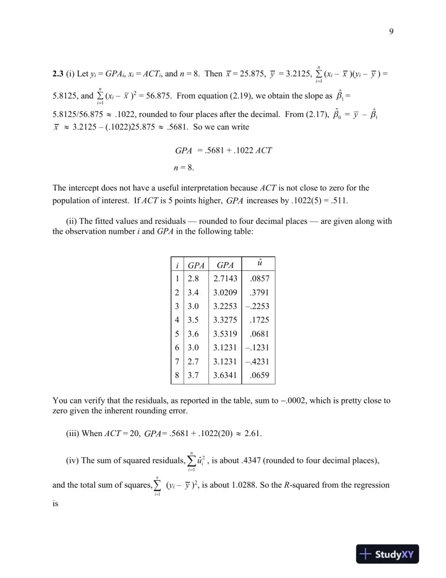 Solution Manual for Introductory Econometrics: A Modern Approach , 7th Edition, page 8