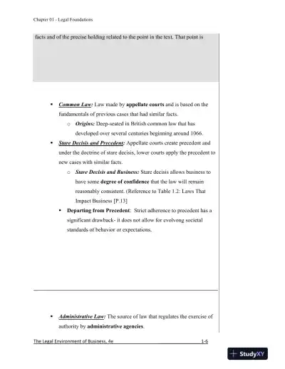 Solution Manual for The Legal Environment of Business, A Managerial Approach: Theory to Practice, 4th Edition - Page 7 preview image