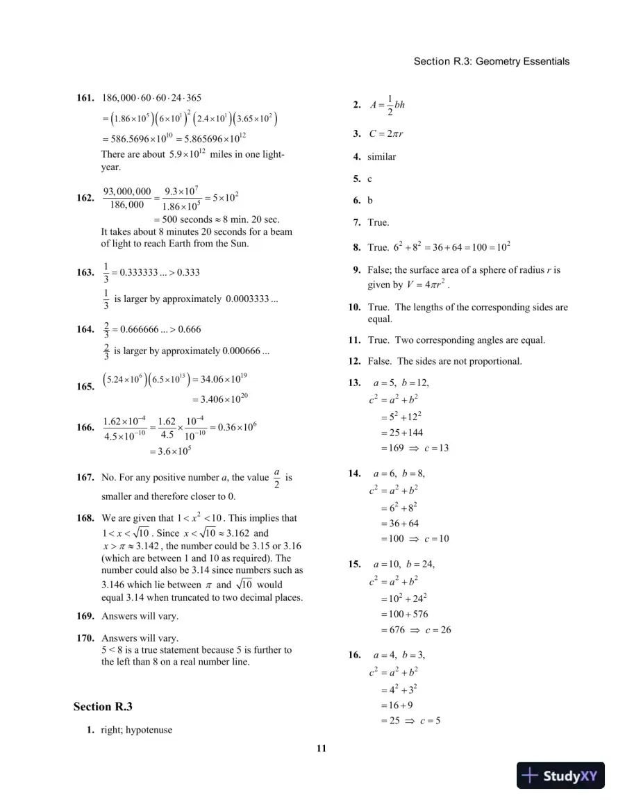 Solution Manual For College Algebra, 11th Edition, page 16