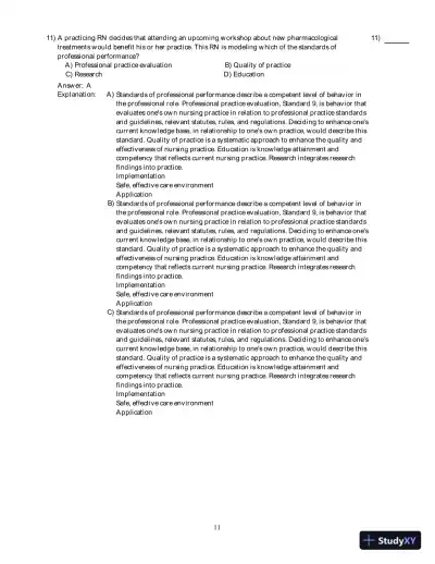 Kozier And Erb's Fundamentals Of Nursing With Clinical Handbook , 8th Edition Test Bank - Page 12 preview image