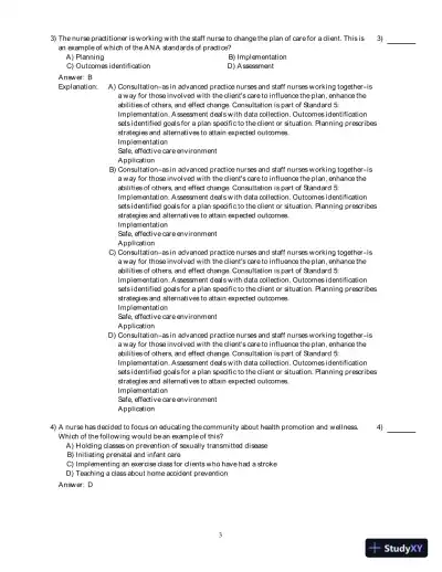 Kozier And Erb's Fundamentals Of Nursing With Clinical Handbook , 8th Edition Test Bank - Page 4 preview image