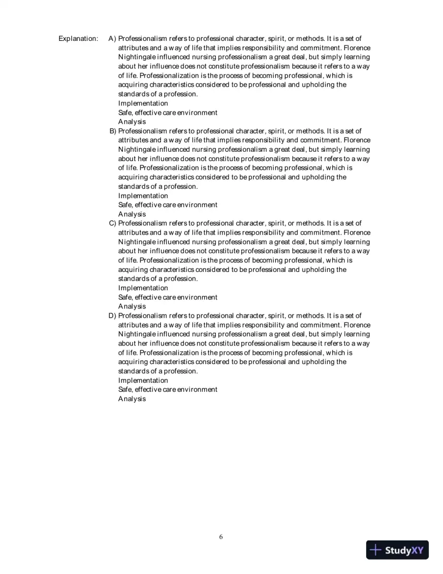 Kozier And Erb's Fundamentals Of Nursing With Clinical Handbook , 8th Edition Test Bank, page 7