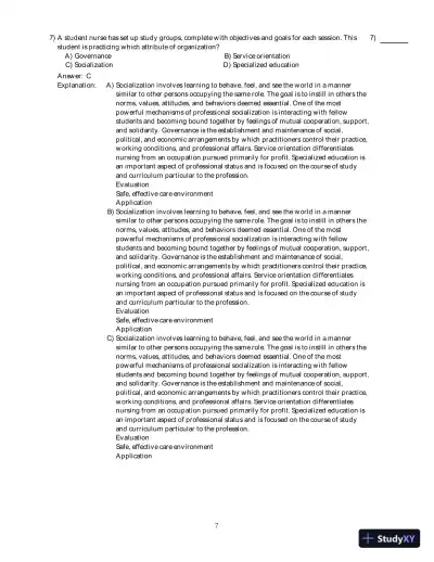 Kozier And Erb's Fundamentals Of Nursing With Clinical Handbook , 8th Edition Test Bank - Page 8 preview image