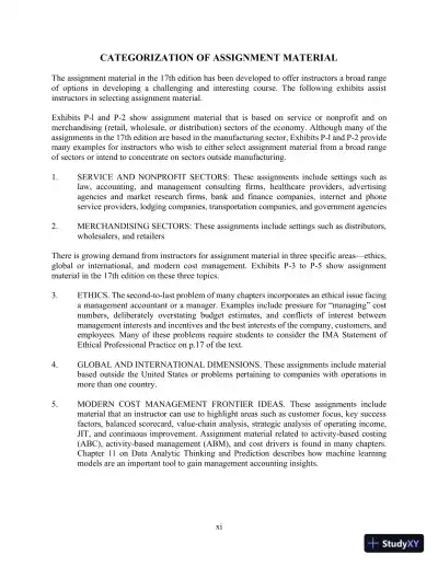 Solution Manual for Horngren's Cost Accounting, 17th Edition - Page 13 preview image