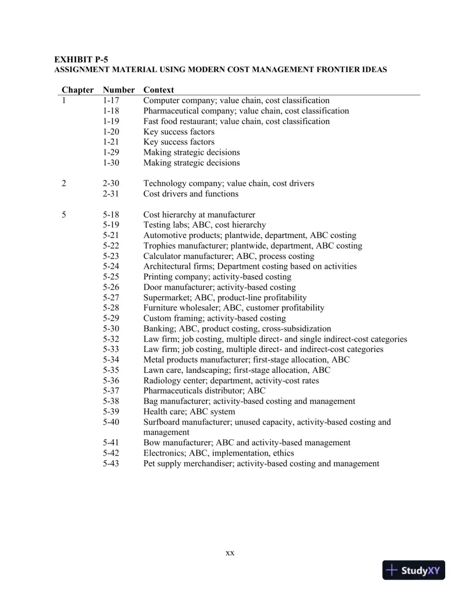Solution Manual for Horngren's Cost Accounting, 17th Edition, page 22