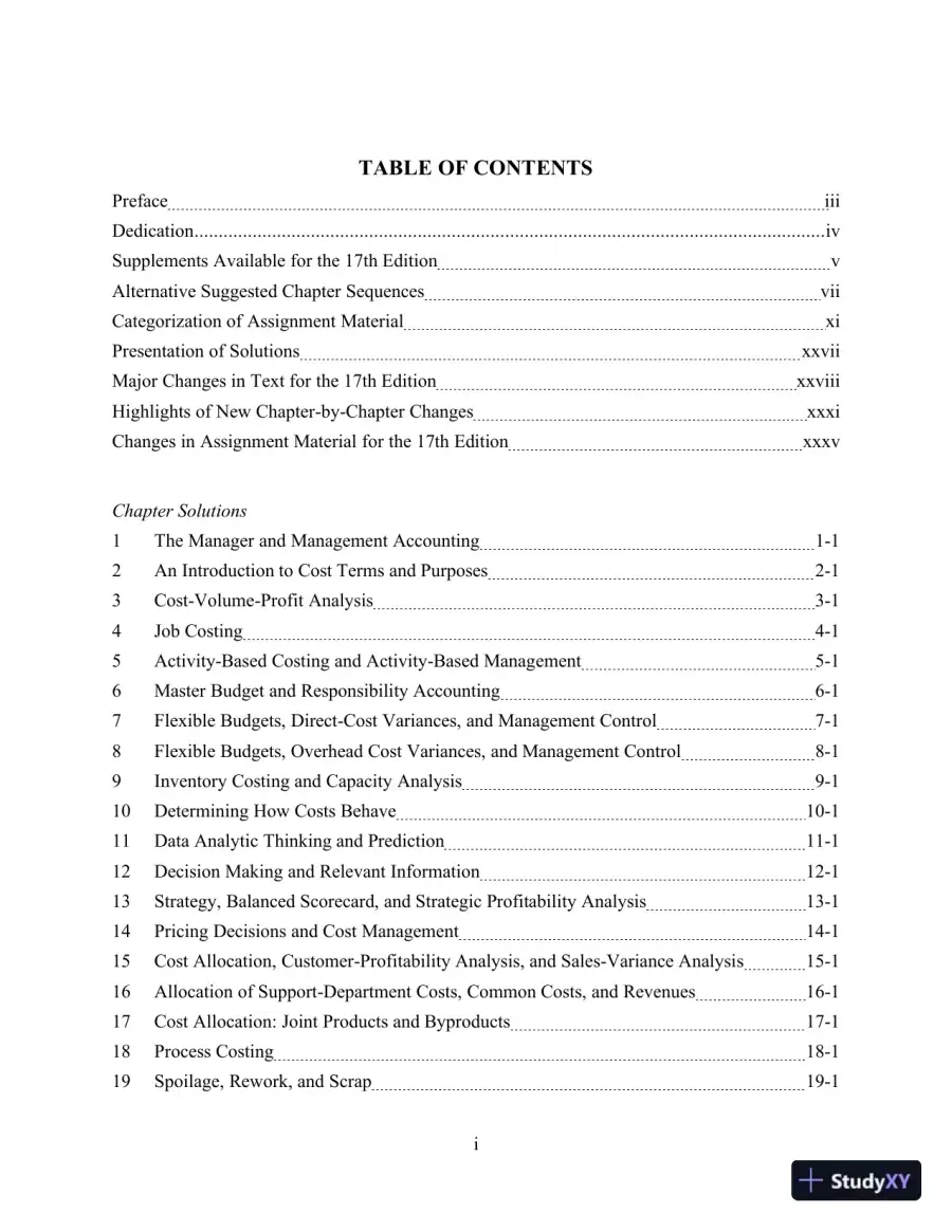 Solution Manual for Horngren's Cost Accounting, 17th Edition, page 3