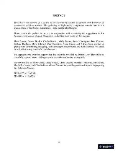 Solution Manual for Horngren's Cost Accounting, 17th Edition - Page 5 preview image