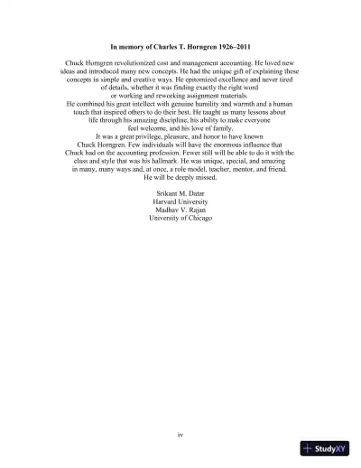 Solution Manual for Horngren's Cost Accounting, 17th Edition - Page 6 preview image