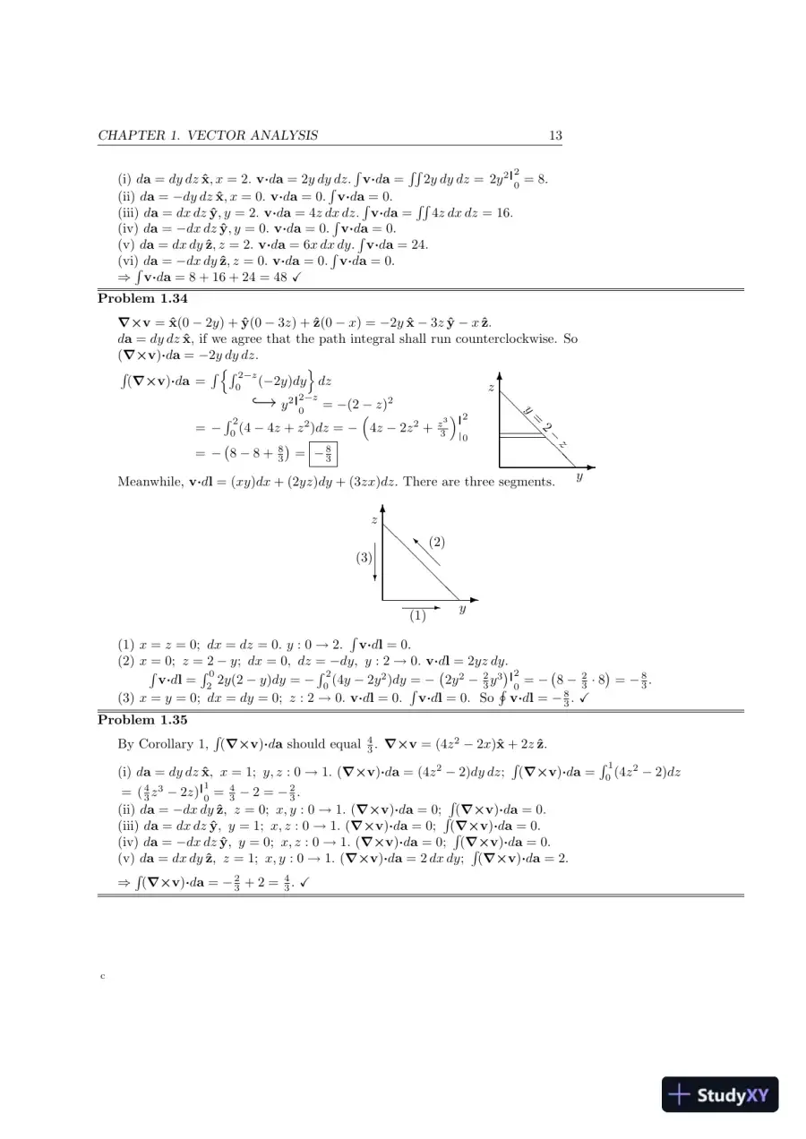 Solution Manual For Introduction To Electrodynamics, 4th Edition, page 13