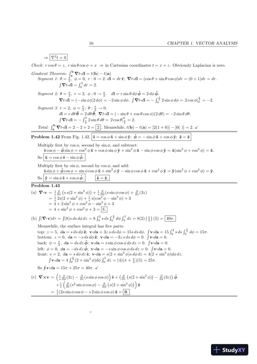 Solution Manual For Introduction To Electrodynamics, 4th Edition, page 16