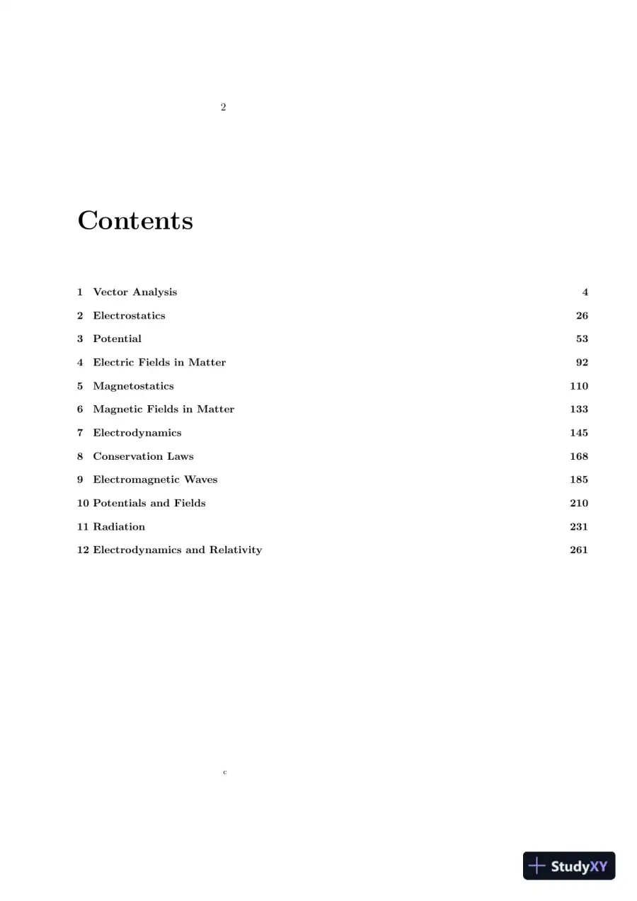 Solution Manual For Introduction To Electrodynamics, 4th Edition, page 3