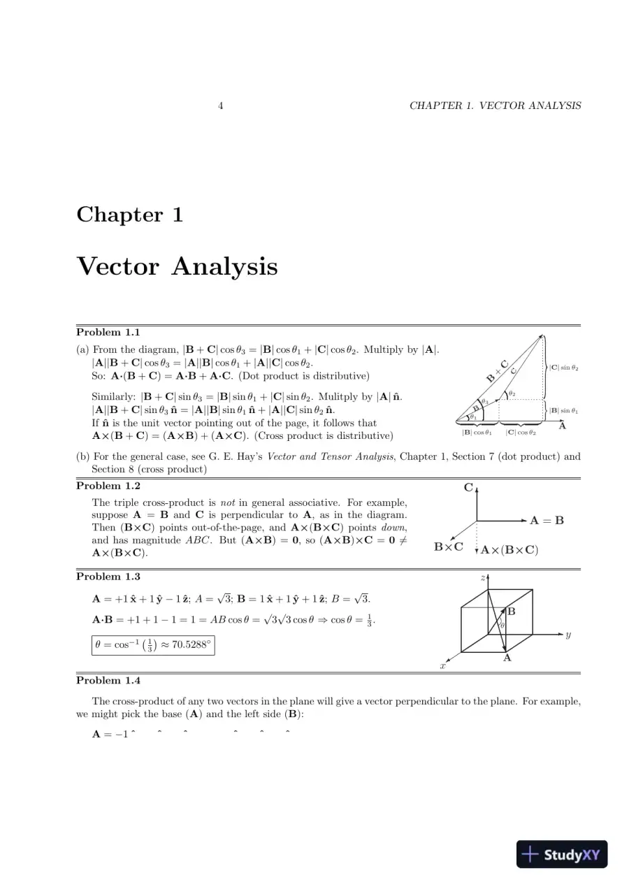 Solution Manual For Introduction To Electrodynamics, 4th Edition, page 4
