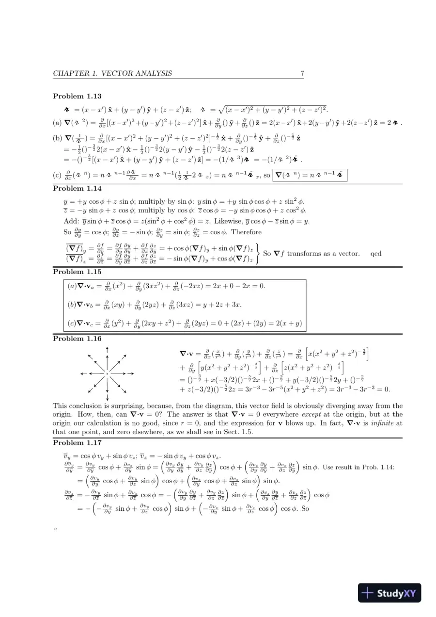 Solution Manual For Introduction To Electrodynamics, 4th Edition, page 7