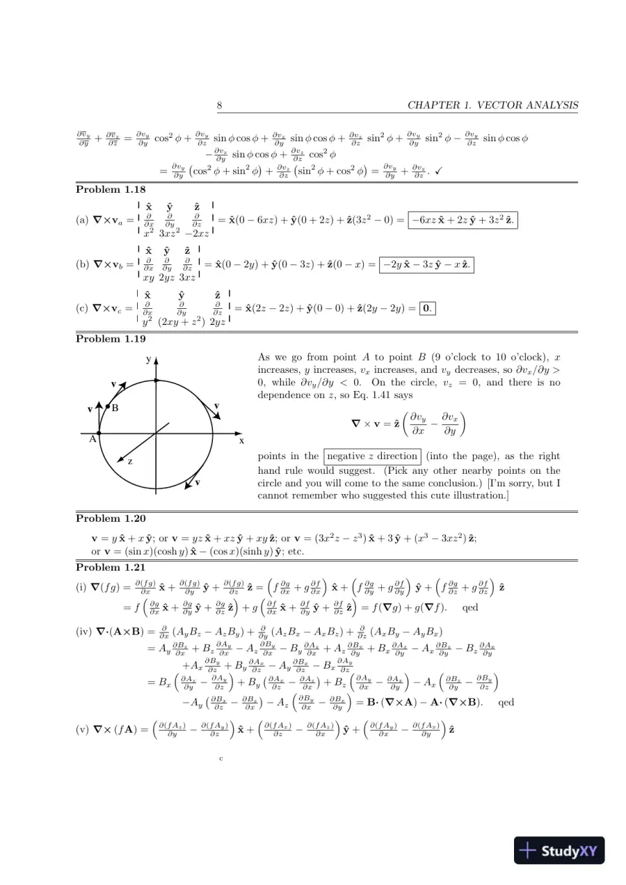Solution Manual For Introduction To Electrodynamics, 4th Edition, page 8