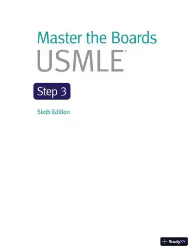 Master The Boards Usmle, Step 3 (2020) - Page 4 preview image