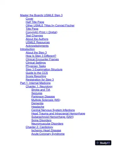 Master The Boards Usmle, Step 3 (2020) - Page 5 preview image