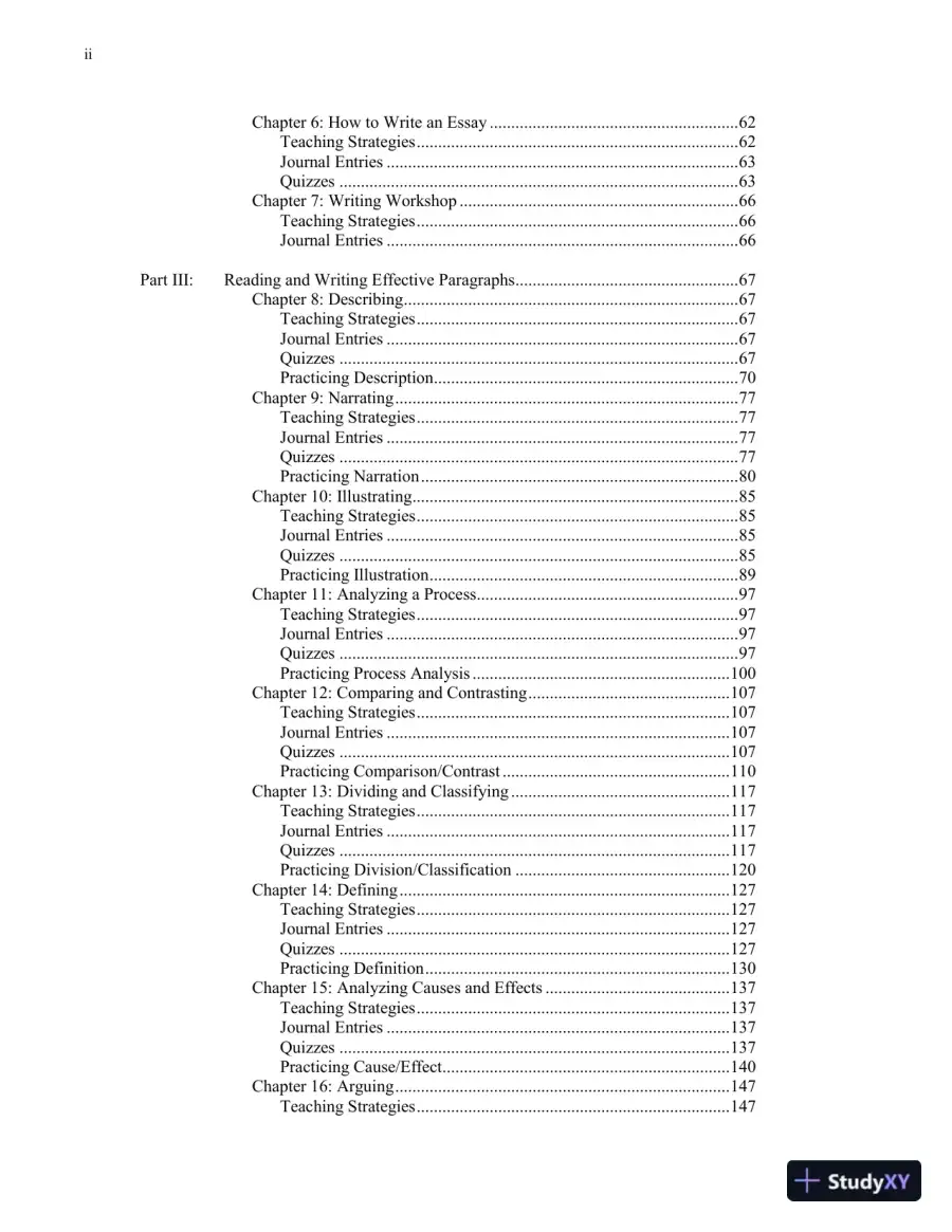 Test Bank for Mosaics: Reading and Writing Paragraphs, 8th Edition, page 6