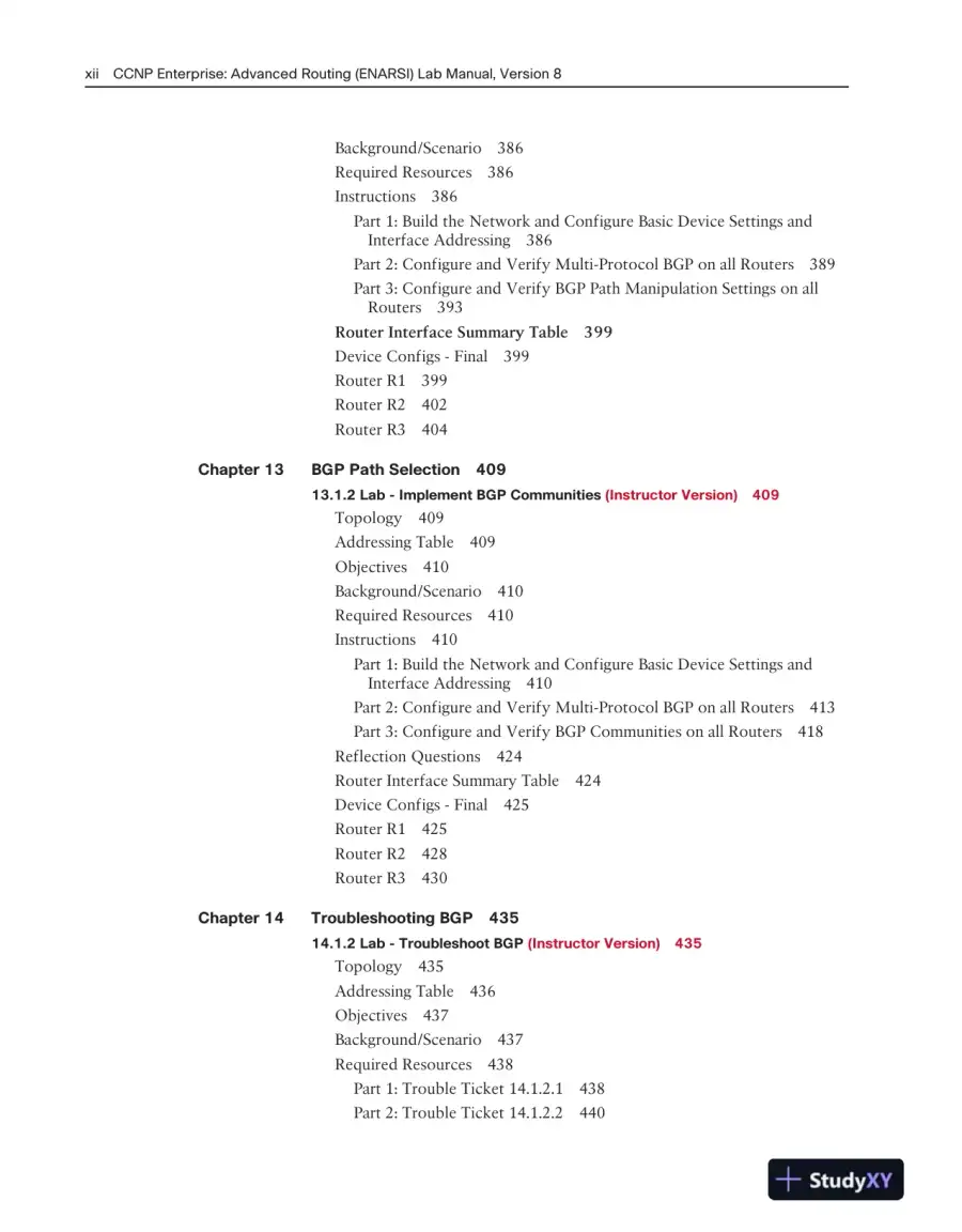 Solution Manual for CCNP Enterprise: Advanced Routing (ENARSI) v8 Lab Manual, page 10