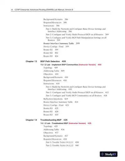 Solution Manual for CCNP Enterprise: Advanced Routing (ENARSI) v8 Lab Manual - Page 10 preview image