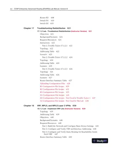 Solution Manual for CCNP Enterprise: Advanced Routing (ENARSI) v8 Lab Manual - Page 14 preview image