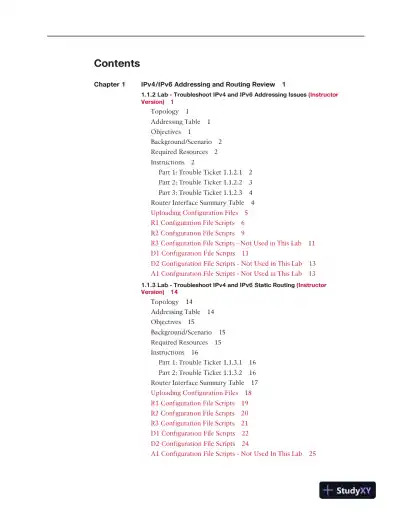 Solution Manual for CCNP Enterprise: Advanced Routing (ENARSI) v8 Lab Manual - Page 3 preview image