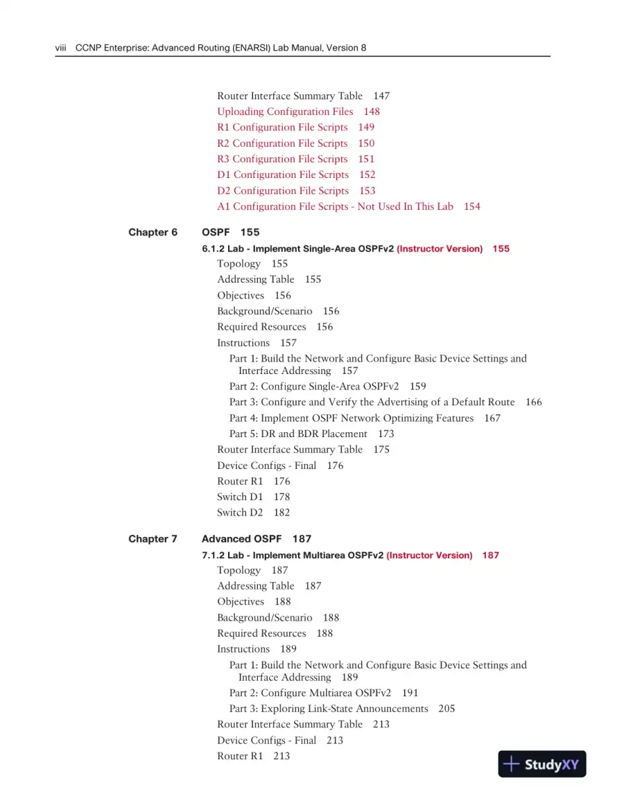 Solution Manual for CCNP Enterprise: Advanced Routing (ENARSI) v8 Lab Manual, page 6