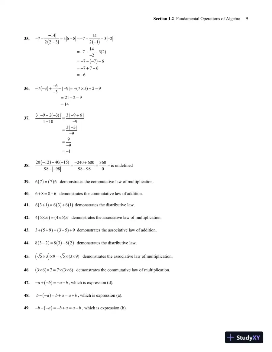 Solution Manual for Basic Technical Mathematics, 11th Edition, page 13