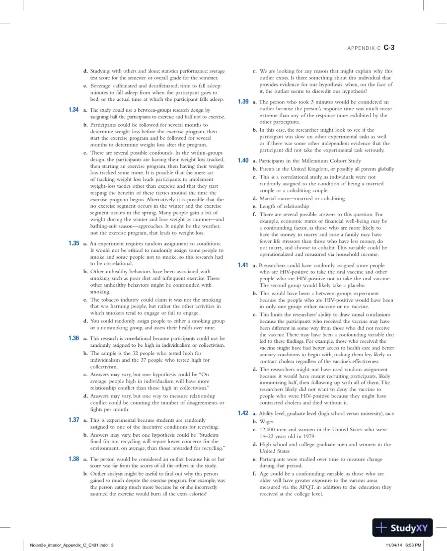Statistics for the Behavioral Sciences Third Edition Solution Manual, page 4