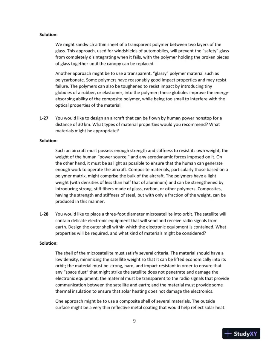 Solution Manual for Science and Engineering of Materials, SI Edition, 7th Edition, page 10