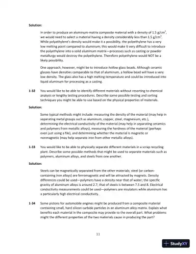 Solution Manual for Science and Engineering of Materials, SI Edition, 7th Edition - Page 12 preview image