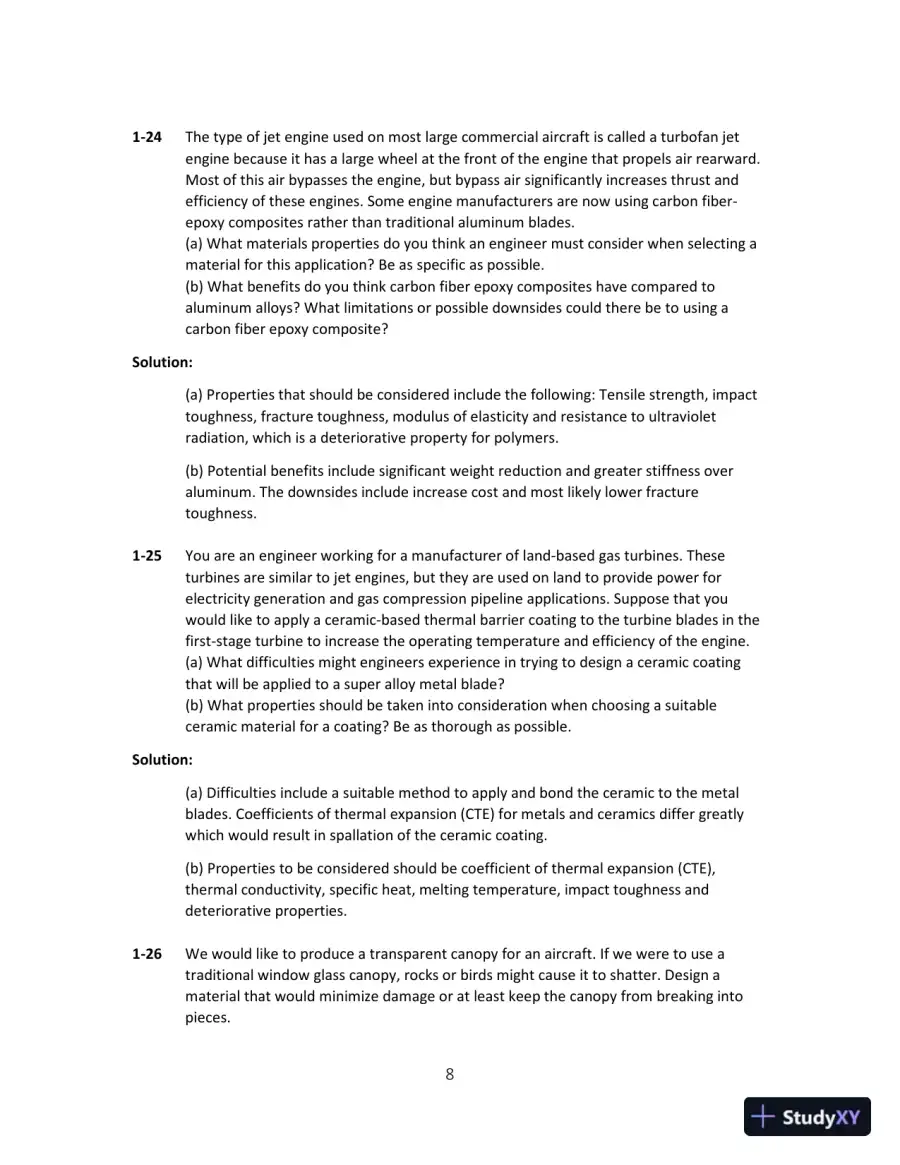 Solution Manual for Science and Engineering of Materials, SI Edition, 7th Edition, page 9