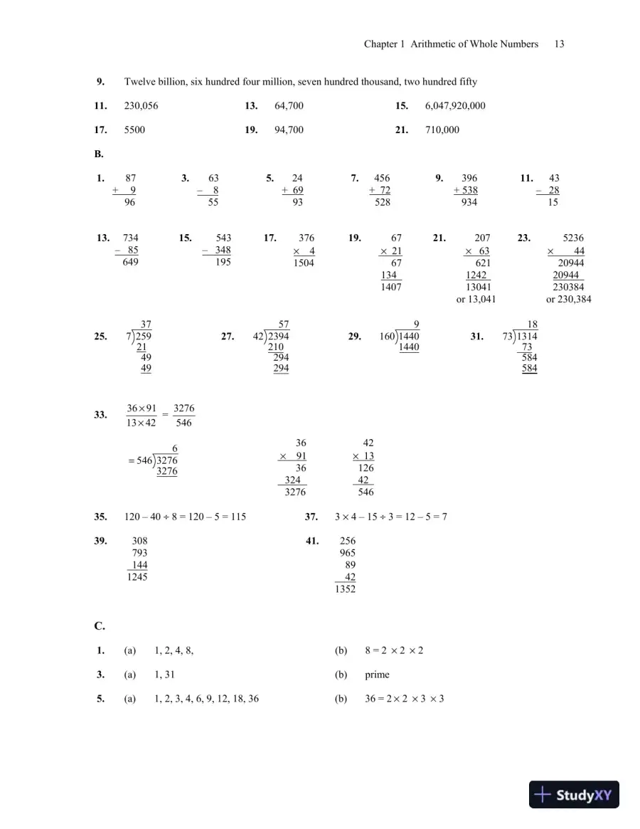 Solution Manual for Mathematics for the Trades: A Guided Approach, 11th Edition, page 15
