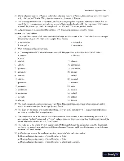 Solution Manual for Elementary Statistics Using the TI-83/84 Plus Calculator, 5th Edition - Page 8 preview image