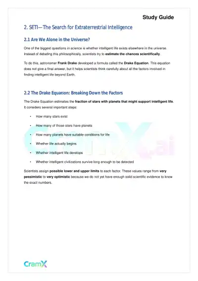 Astronomy - Life in the Universe - Page 2 preview image